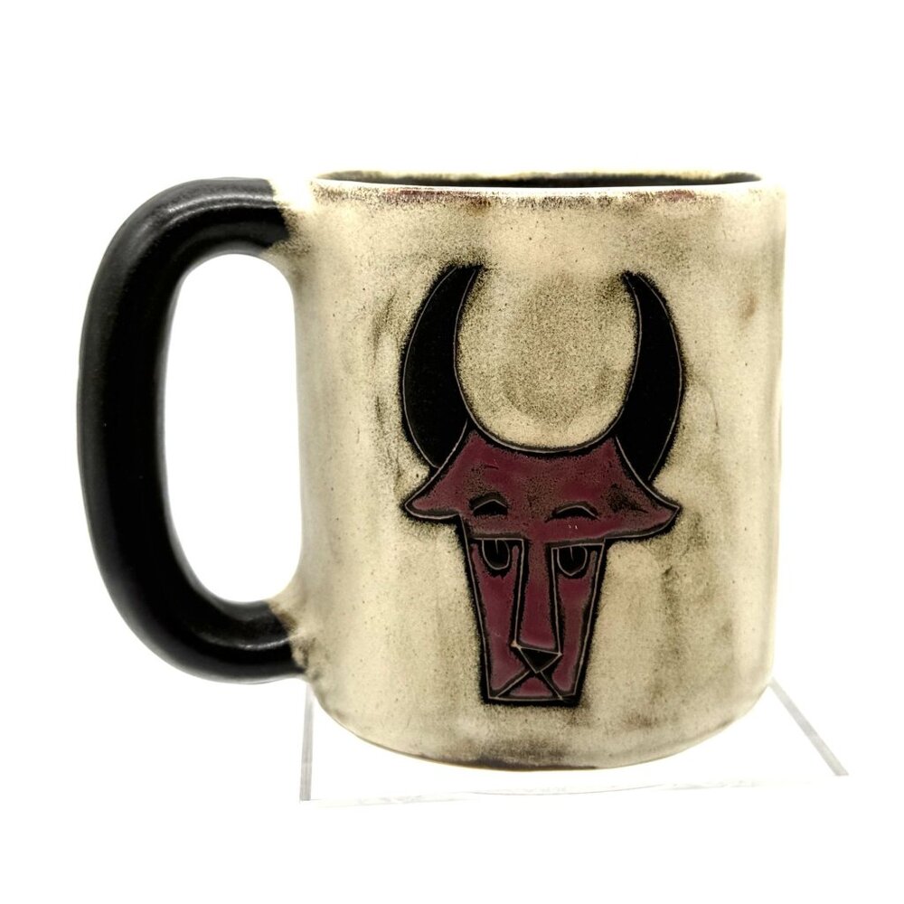 Taurus Zodiac Stoneware Coffee Mug Cup by Mara of Mexico Bull Astrological